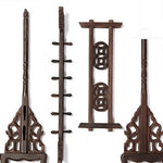 Porta pennelli cinesi in legno con rubinetto sospeso, 6 accessori per calligrafia a 12 pin sospesi, Hanging Faucet