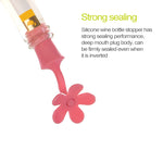 Tappo in silicone a forma di fiore per bottiglie 5 pezzi