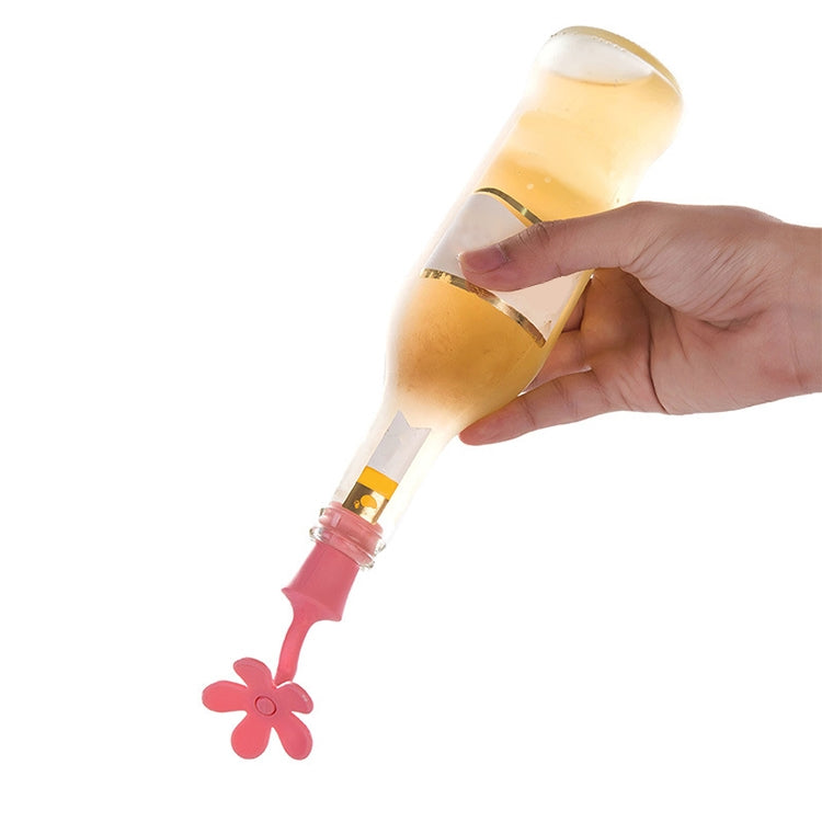 Tappo in silicone a forma di fiore per bottiglie 5 pezzi