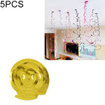 5 pezzi 70 cm ornamenti a spirale in PVC Natale asilo in classe festa di compleanno layout di scena ornamenti con paillettes appesi