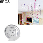 5 pezzi 70 cm ornamenti a spirale in PVC Natale asilo in classe festa di compleanno layout di scena ornamenti con paillettes appesi
