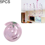 5 pezzi 70 cm ornamenti a spirale in PVC Natale asilo in classe festa di compleanno layout di scena ornamenti con paillettes appesi