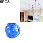 5 pezzi 70 cm ornamenti a spirale in PVC Natale asilo in classe festa di compleanno layout di scena ornamenti con paillettes appesi