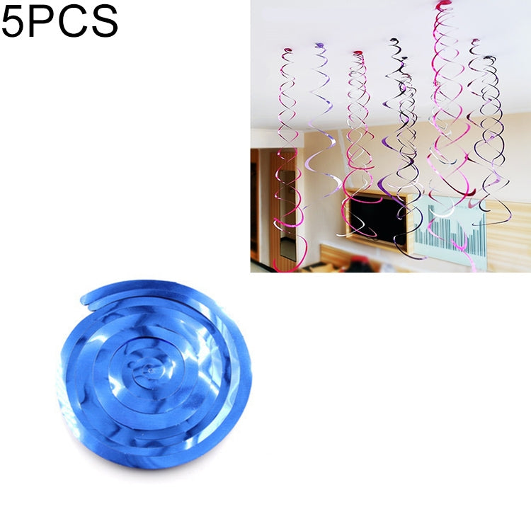 5 pezzi 70 cm ornamenti a spirale in PVC Natale asilo in classe festa di compleanno layout di scena ornamenti con paillettes appesi