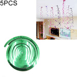 5 pezzi 70 cm ornamenti a spirale in PVC Natale asilo in classe festa di compleanno layout di scena ornamenti con paillettes appesi