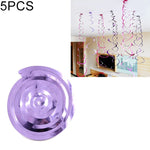 5 pezzi 70 cm ornamenti a spirale in PVC Natale asilo in classe festa di compleanno layout di scena ornamenti con paillettes appesi