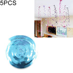 5 pezzi 70 cm ornamenti a spirale in PVC Natale asilo in classe festa di compleanno layout di scena ornamenti con paillettes appesi