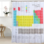 Tavola periodica della doccia Tenda da doccia in poliestere stampato antimuffa impermeabile, Shower Curtain, Size: 180x180cm