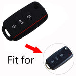 Cover per chiave in silicone Do Not Touch My Key Style per Volkswagen Jetta Polo Passat Skoda Tiguan Golf, For Volkswagen Jetta Polo Passat Skoda Tiguan Golf