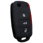 Cover per chiave in silicone Do Not Touch My Key Style per Volkswagen Jetta Polo Passat Skoda Tiguan Golf, For Volkswagen Jetta Polo Passat Skoda Tiguan Golf