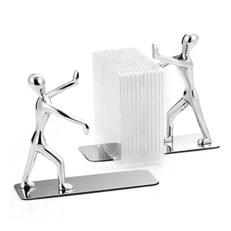 Fermalibri coppia persone in metallo 22x20 cm