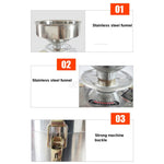 Raffinatore per uso domestico in acciaio inossidabile Separazione dei liquami di grande capacità Macchina per tofu al latte di soia macinata fresca, spina CN, 100/1100W, 125/1500W, 130/1800W, 150/2200W