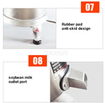 Raffinatore per uso domestico in acciaio inossidabile Separazione dei liquami di grande capacità Macchina per tofu al latte di soia macinata fresca, spina CN, 100/1100W, 125/1500W, 130/1800W, 150/2200W