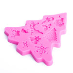 Strumento di decorazione di biscotti al cioccolato per torta di stampi in silicone per fondente per albero di Natale, Christmas Tree Shape