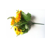 2 pezzi creativi ed eleganti bouquet artificiali di girasole decorazione per la festa nuziale, Sunflower