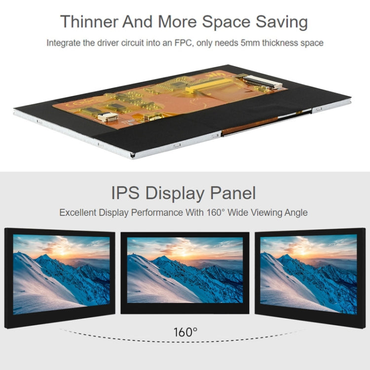 Display Waveshare DSI 5 pollici 800x480 pixel IPS