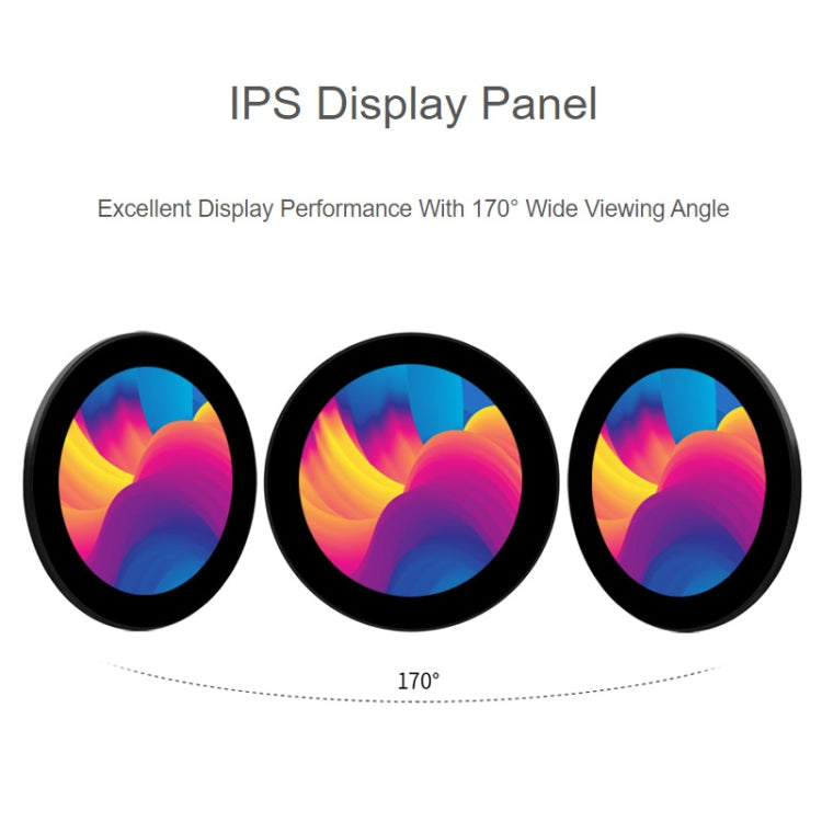 Display touch rotondo DSI 3,4" 800x800 IPS 10 punti
