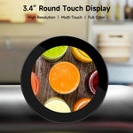 Display touch rotondo DSI 3,4" 800x800 IPS 10 punti