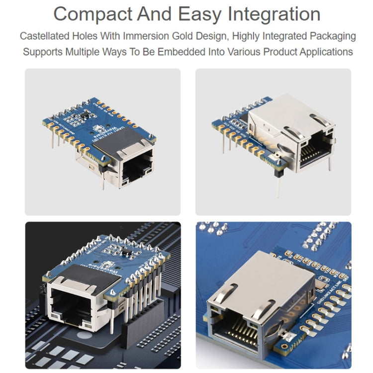 Waveshare UART TO ETH (B) TTL UART al mini modulo Ethernet, UART TO ETH (B)