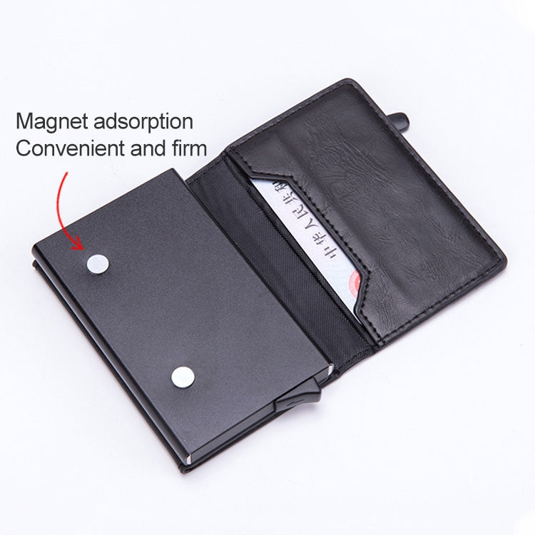 Borsa magnetica RFID Pacchetto carta di credito pop-up automatico in alluminio multifunzionale