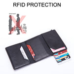 Borsa magnetica RFID Pacchetto carta di credito pop-up automatico in alluminio multifunzionale