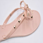 Sandali piatti slip-on con fiocco e infradito da donna con strass, 36, 37, 38, 39, 40