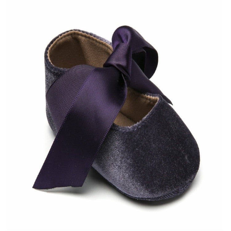 Scarpe da principessa per primi camminatori in pelle PU con lacci e fiocco per bambina, 11cm, 12cm, 13cm