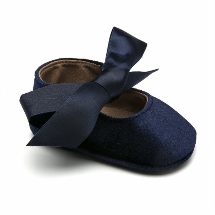 Scarpe da principessa per primi camminatori in pelle PU con lacci e fiocco per bambina, 11cm, 12cm, 13cm