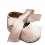 Scarpe da principessa per primi camminatori in pelle PU con lacci e fiocco per bambina, 11cm, 12cm, 13cm