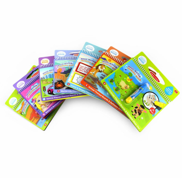 Libro da disegno sull'acqua Libro da colorare Doodle e tavolo da disegno per pittura con penna magica per giocattoli per bambini Regalo di compleanno