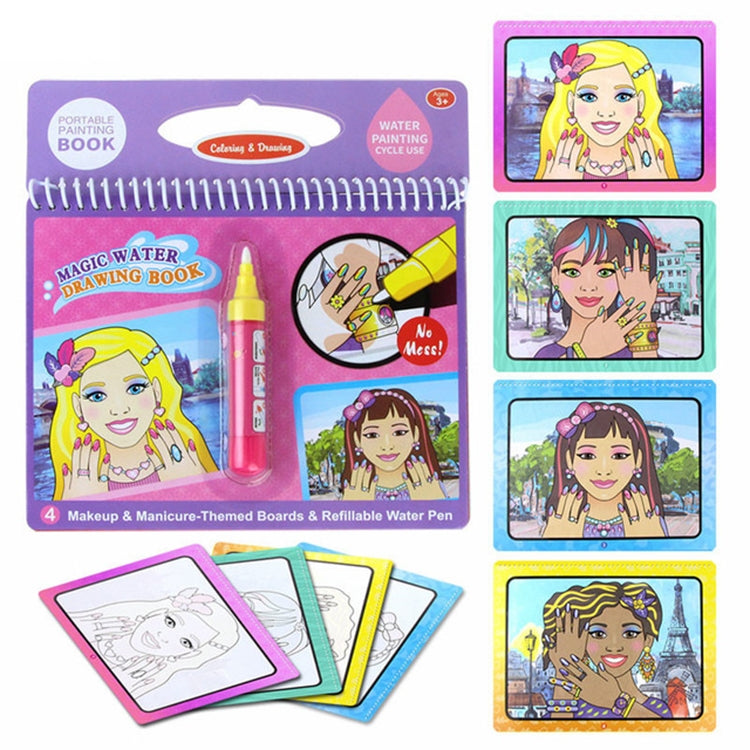 Libro da disegno sull'acqua Libro da colorare Doodle e tavolo da disegno per pittura con penna magica per giocattoli per bambini Regalo di compleanno