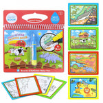 Libro da disegno sull'acqua Libro da colorare Doodle e tavolo da disegno per pittura con penna magica per giocattoli per bambini Regalo di compleanno