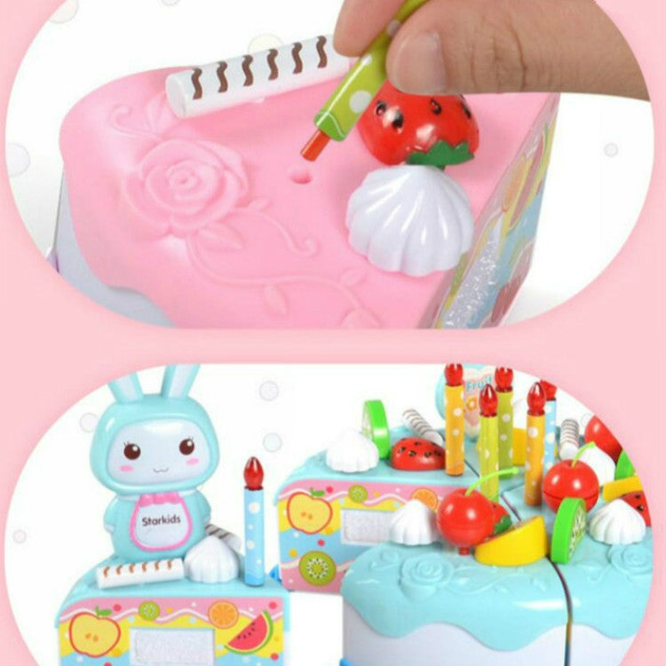 Giocattoli da cucina Torta Cibo Fai da te Giochi di finzione Taglio di frutta Giocattoli di compleanno per bambini Regalo per bambini