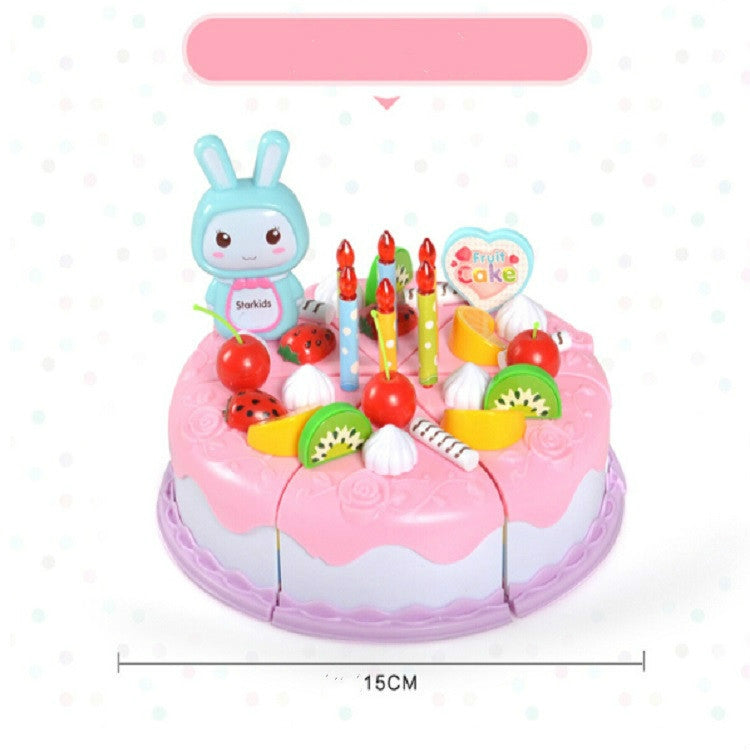 Giocattoli da cucina Torta Cibo Fai da te Giochi di finzione Taglio di frutta Giocattoli di compleanno per bambini Regalo per bambini
