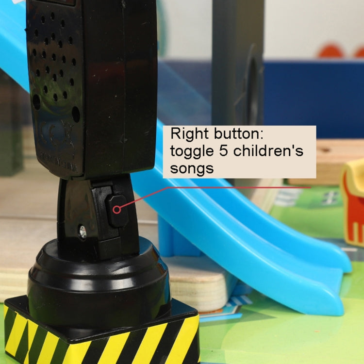 La luce elettrica e la musica possono commutare i semafori dei bambini. Modello giocattolo