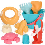 Giochi all'aperto Giochi con l'acqua Sabbia Strumento in materiale morbido siliconico I bambini giocano con il set WaterToy, 5 in 1, 7 in 1, 9 in 1, 14 in 1, 17 in 1