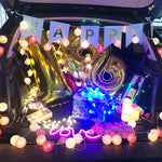3M 20 LED Batuffolo di cotone Luce Stringa Vacanza Matrimonio Festa di Natale Camera da letto Fata Luci Decorazione ghirlanda di luci a LED per esterni, USB, Battery, EU Plug