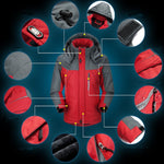Piumini invernali da uomo in pile spesso impermeabile, L, XL, XXL, XXXL, XXXXL, XXXXXL