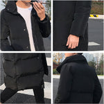 Piumino lungo da uomo Cappotto invernale Parka Cappotto maschile spesso caldo e aderente, M, L, XL, XXL, XXXL, XXXXL, 5XL