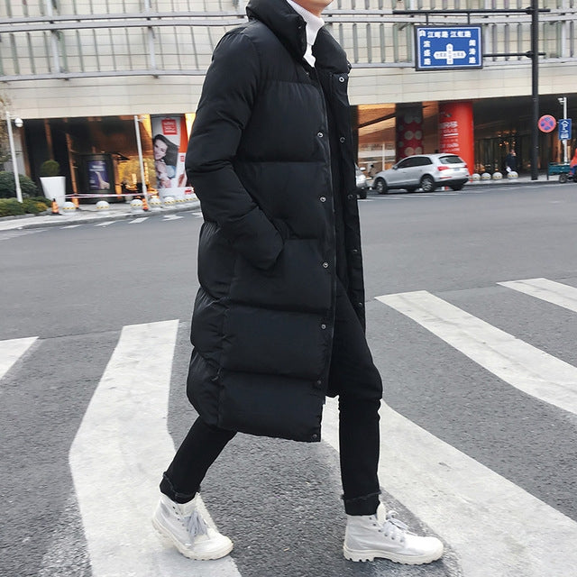 Piumino lungo da uomo Cappotto invernale Parka Cappotto maschile spesso caldo e aderente, M, L, XL, XXL, XXXL, XXXXL, 5XL