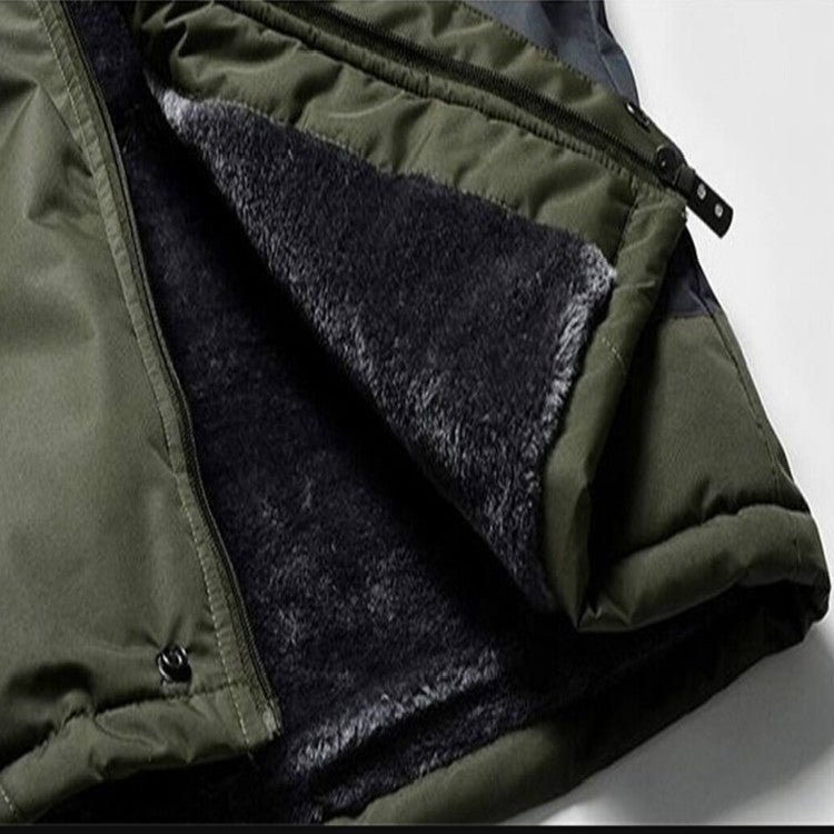 Giacche militari in pile invernale da uomo capispalla impermeabile antivento Parka giacca a vento cappotto caldo, XXXXXXXL, XXXXXXXXL, XXXXXXXXXL