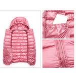 Parka con cappuccio in piumino d'anatra bianco ultra leggero casual da donna Autunno Inverno caldo cappotto con cappuccio, M, L, XL