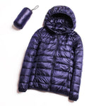 Parka con cappuccio in piumino d'anatra bianco ultra leggero casual da donna Autunno Inverno caldo cappotto con cappuccio, XXL, XXXL, XXXXL