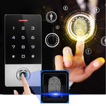 Controllo accessi multifunzione con impronte digitali e password