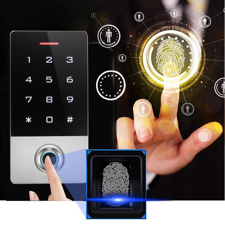 Controllo accessi multifunzione con impronte digitali e password
