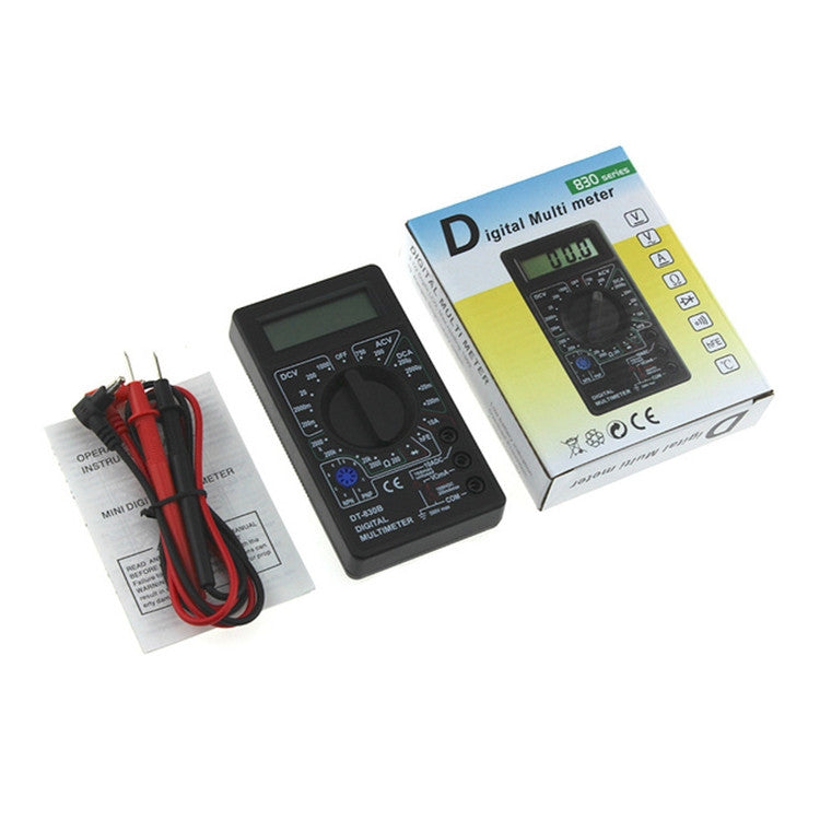 Mini multimetro digitale DT830B con display LCD