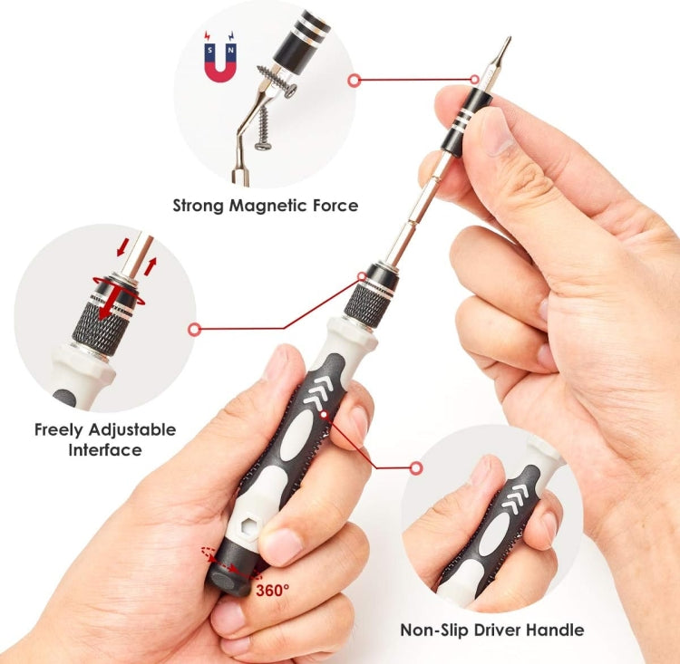 Strumento di riparazione per lo smontaggio del telefono cellulare con cacciavite magnetico 110 in 1, 110 in 1