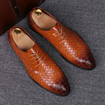 Scarpe eleganti da uomo d'affari Scarpe in pelle di coccodrillo Scarpe casual Brock con strisce a punta, 38, 39, 40, 41, 42, 43