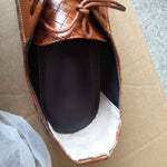 Scarpe eleganti da uomo d'affari Scarpe in pelle di coccodrillo Scarpe casual Brock con strisce a punta, 44, 45, 46, 47