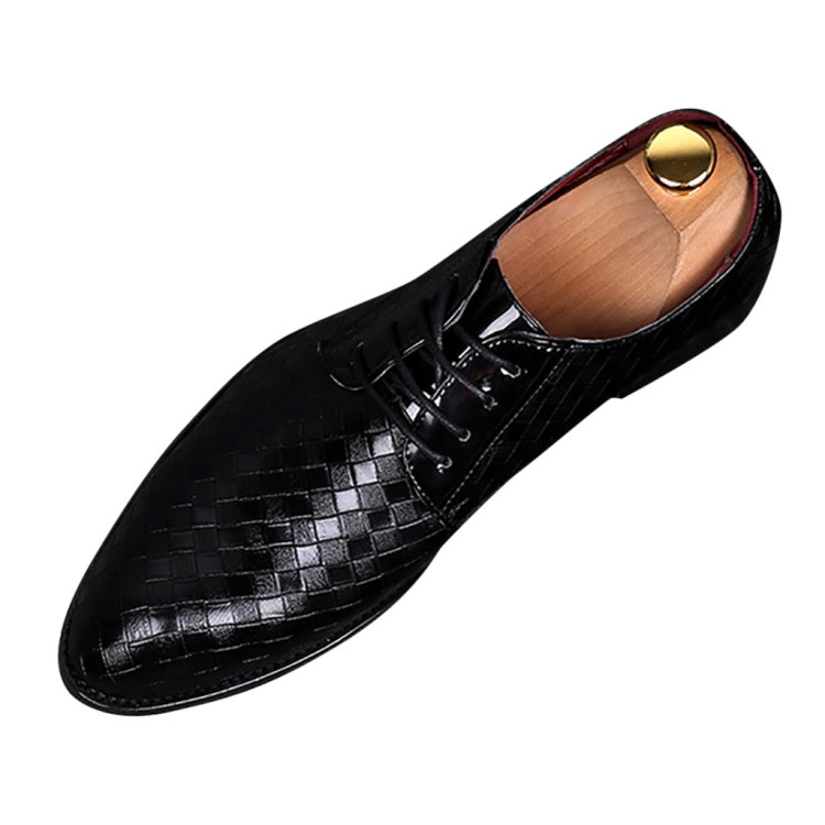 Scarpe eleganti da uomo d'affari Scarpe in pelle di coccodrillo Scarpe casual Brock con strisce a punta, 44, 45, 46, 47
